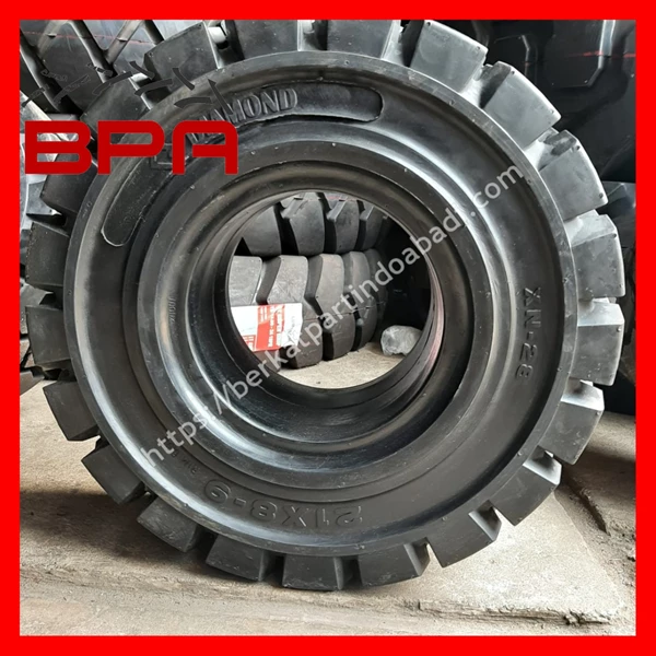Ban Solid Forklift Diamond 21 x 8 - 9 - Ban Mati Solid Tire