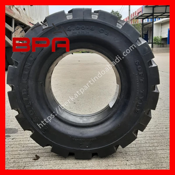 Solid Forklift Tires 4.00 - 8 - ( 400 - 8 ) Solid King 